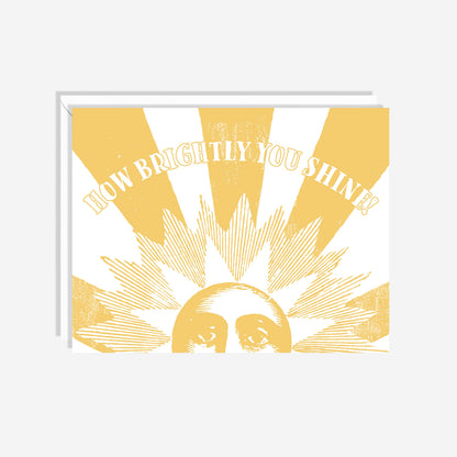How Brightly You Shine | Vintage Birthday or Congrats Card