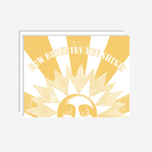 How Brightly You Shine | Vintage Birthday or Congrats Card
