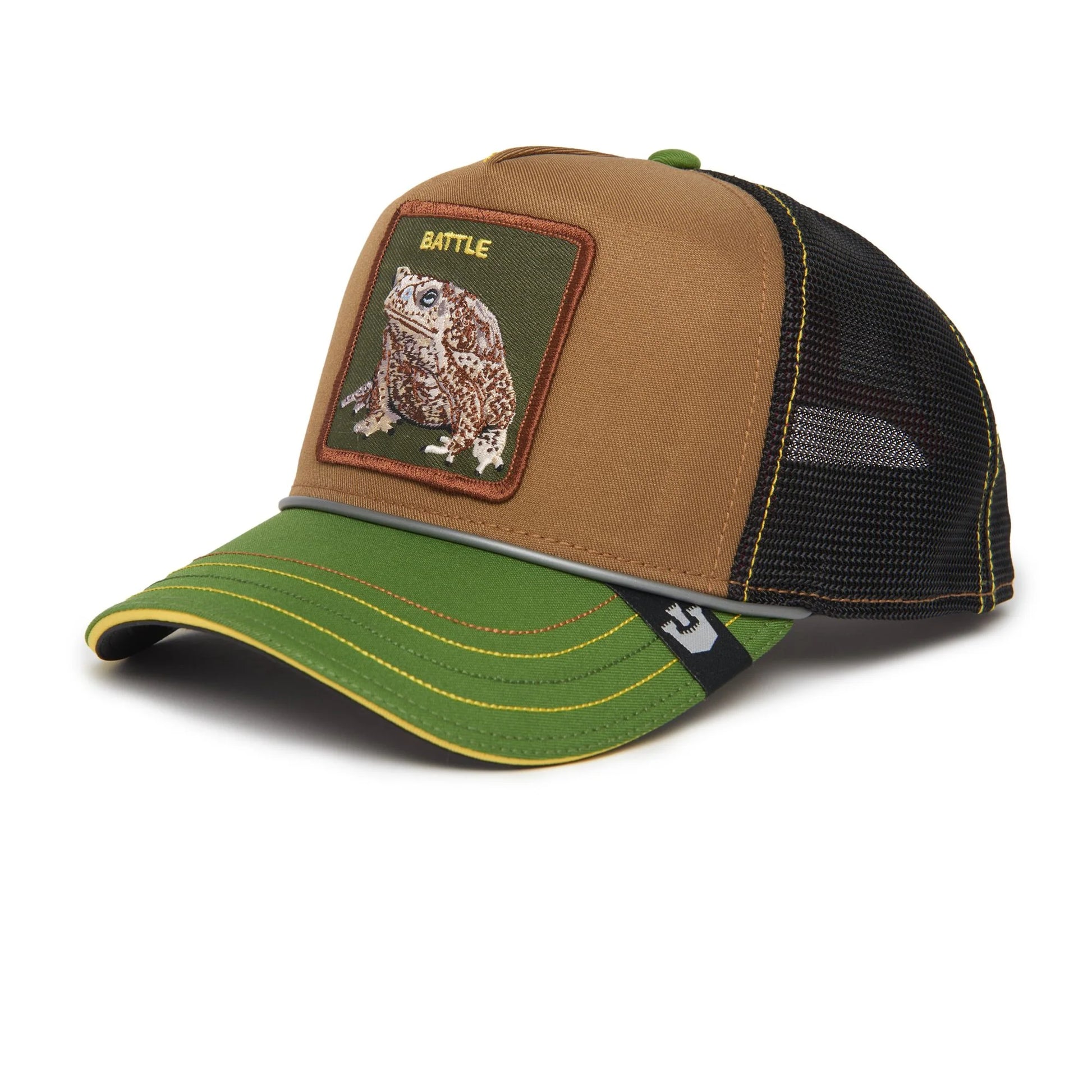 Goorin Bros Rash Zits And Pimp Battle Trucker Hat Brown Buck s Hard Goods