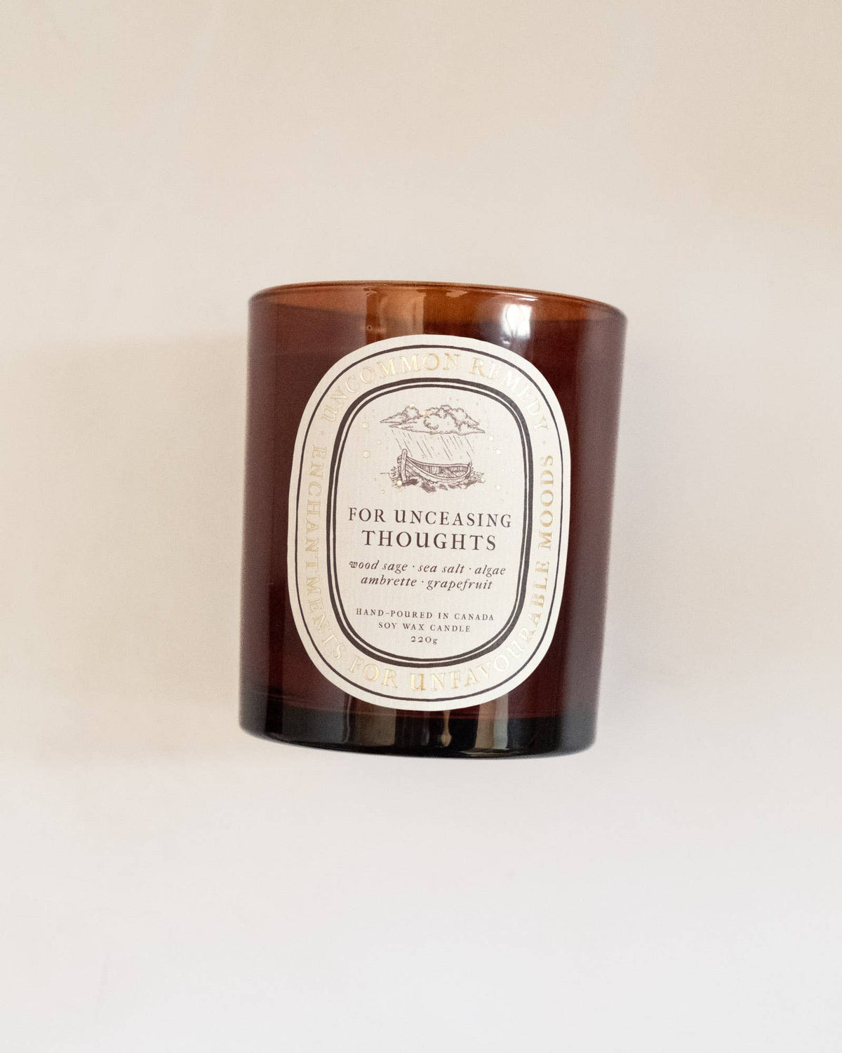 Wood Sage, Sea Salt, Grapefruit: 220g Soy Wax Candle