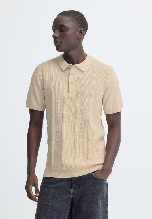 Bhbaron Split Polo Shirt (Oyster Gray)
