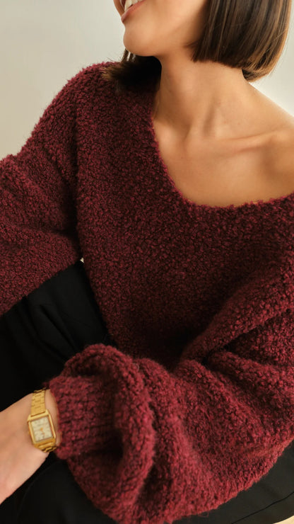 Jenny Sweater (Bordeaux)