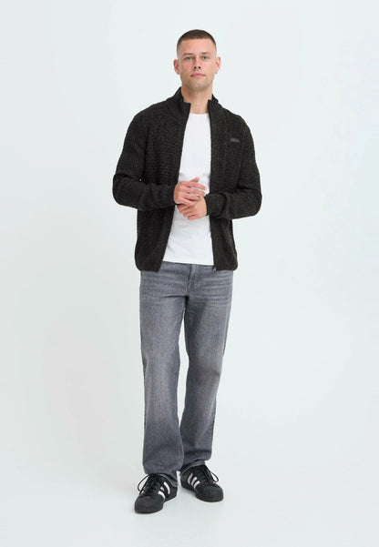 Bhpattix Zip Cardigan - Pewter Mix