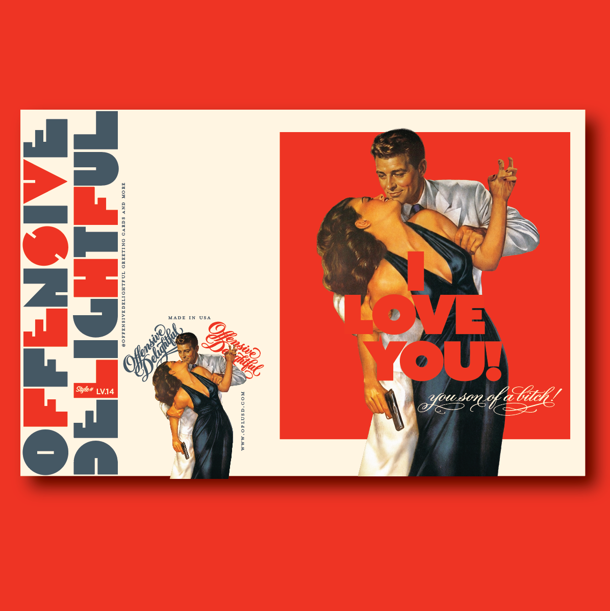 Love You Son of a Bitch! Valentine Card