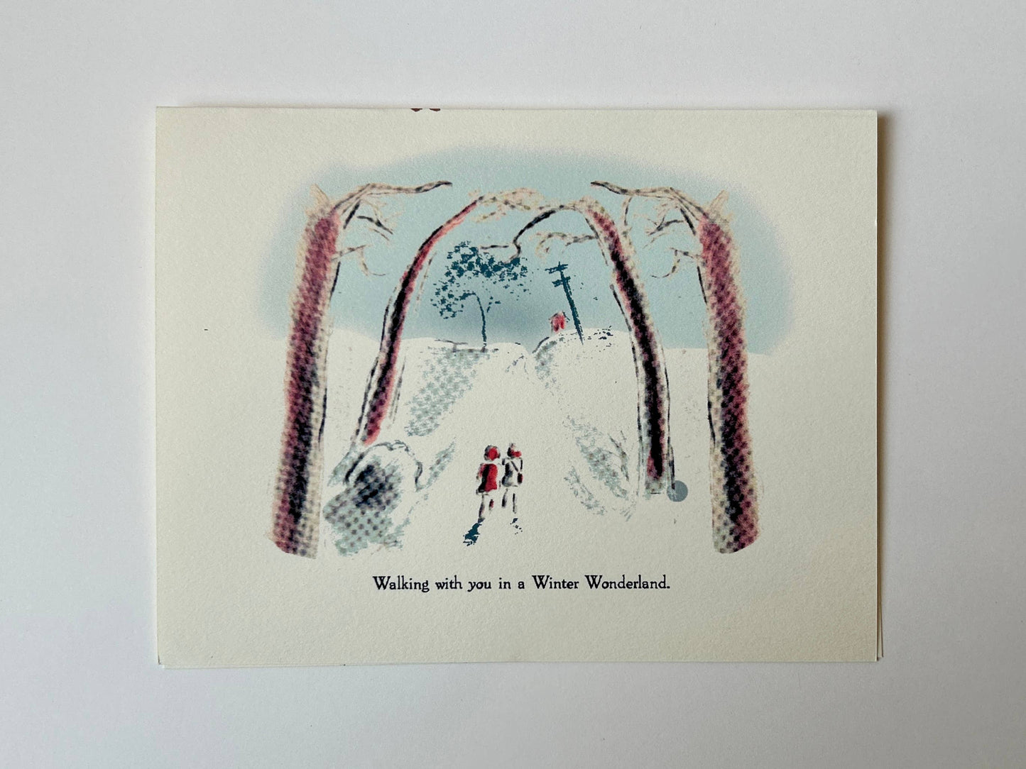 Walking in a Winter Wonderland Holiday Greeting Card