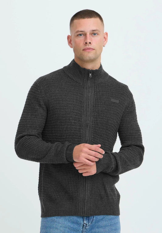 Bhpattix Zip Cardigan - Pewter Mix