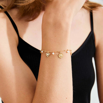Mylan Charm Bracelet (Gold)