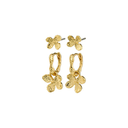 Air Medium Drop Earrings (Gold)