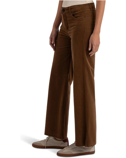 Meg High-Rise Fab Ab Wide Leg Raw (Cognac)