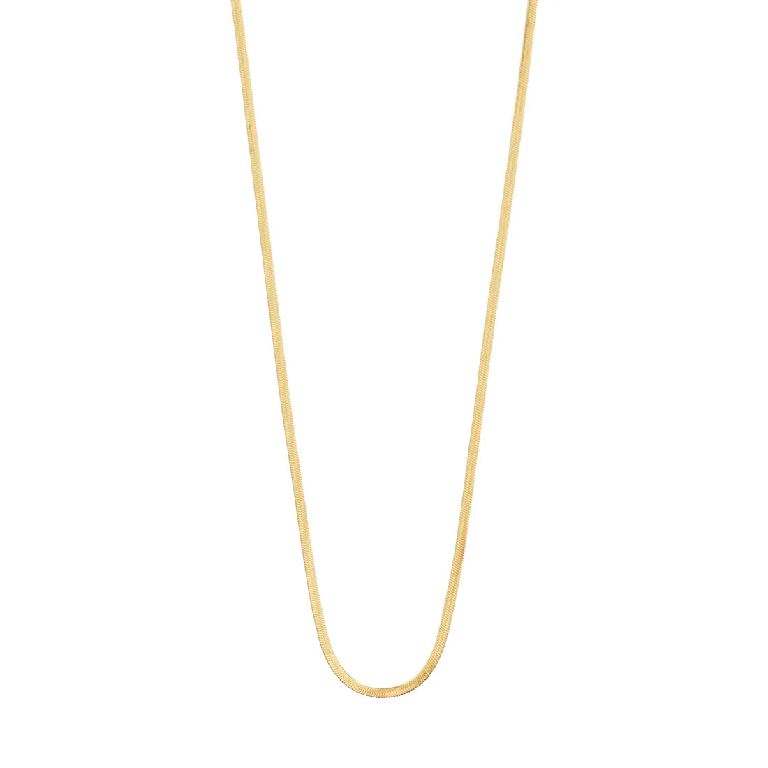 Nikita Herringbone Necklace (Gold)