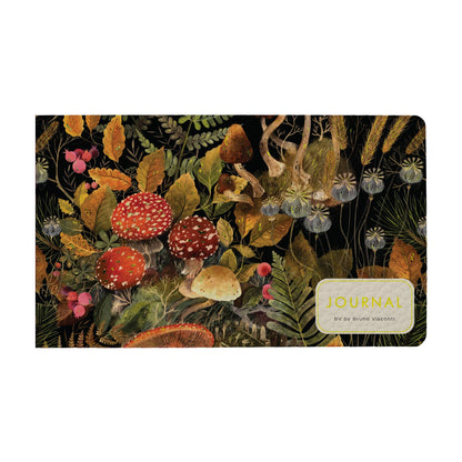 Horizontal Vegan Leather Weekly Planner (Forest Mushrooms )