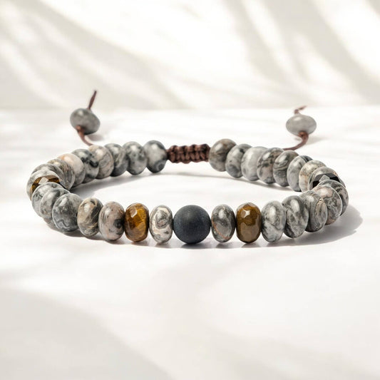 Men's Jasper & Tiger Eye Bracelet