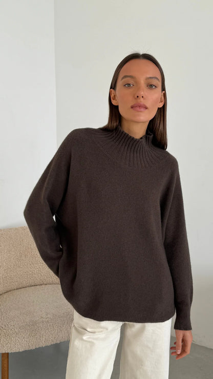 Alma Sweater (Dark Espresso)
