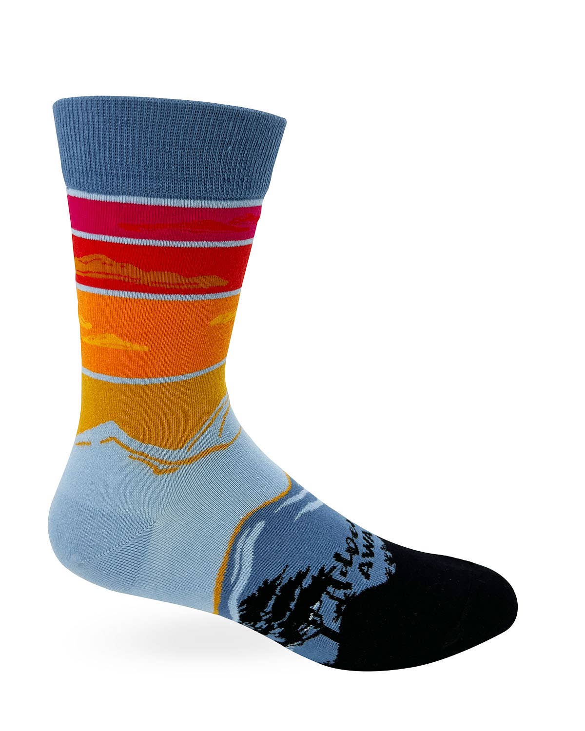 Adventure Awaits Men's Novelty Crew Socks
