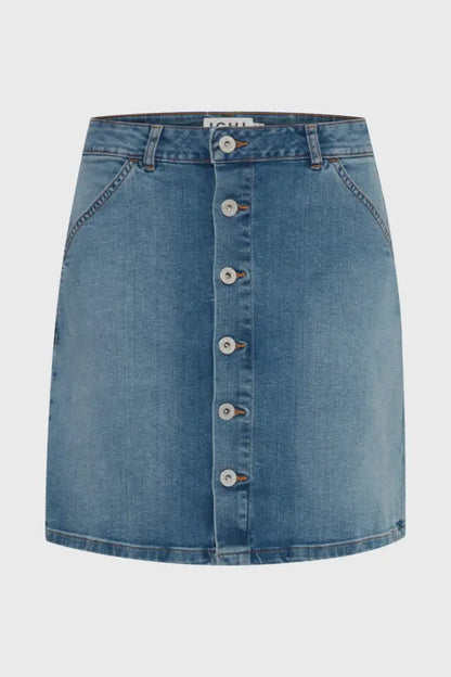 Ihtwiggy Denim Skirt (Light Blue Washed)