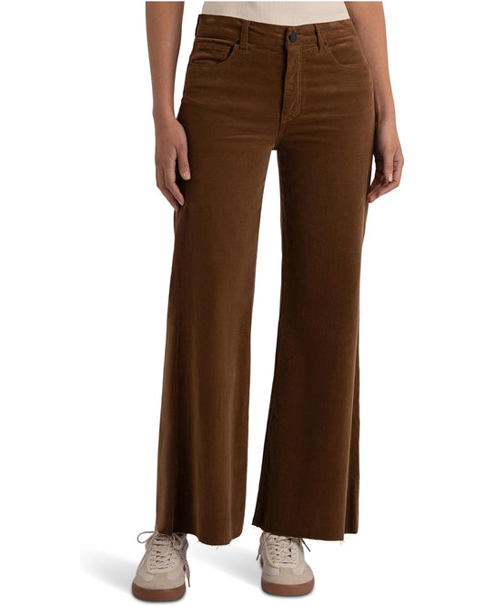 Meg High-Rise Fab Ab Wide Leg Raw (Cognac)