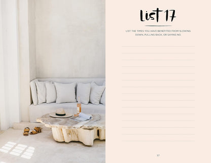 52 Lists for Calm Journal (Amber)