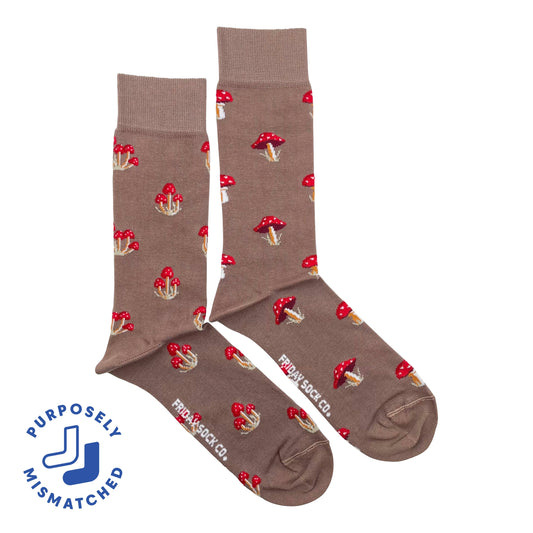 Men's Mushroom Mid-Calf Socks