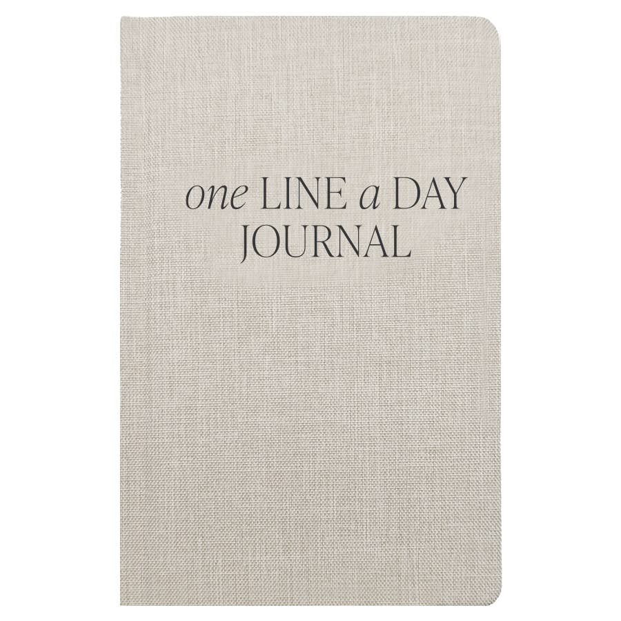 One Line A Day Fabric Journal (Tan)