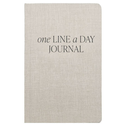 One Line A Day Fabric Journal (Tan)