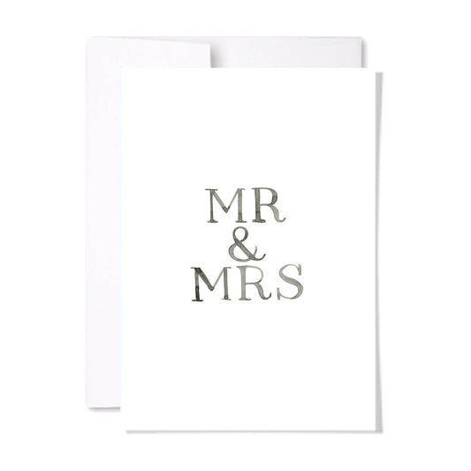 Mr & Mrs Wedding Card