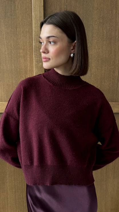 Lottie Sweater (Burgundy)
