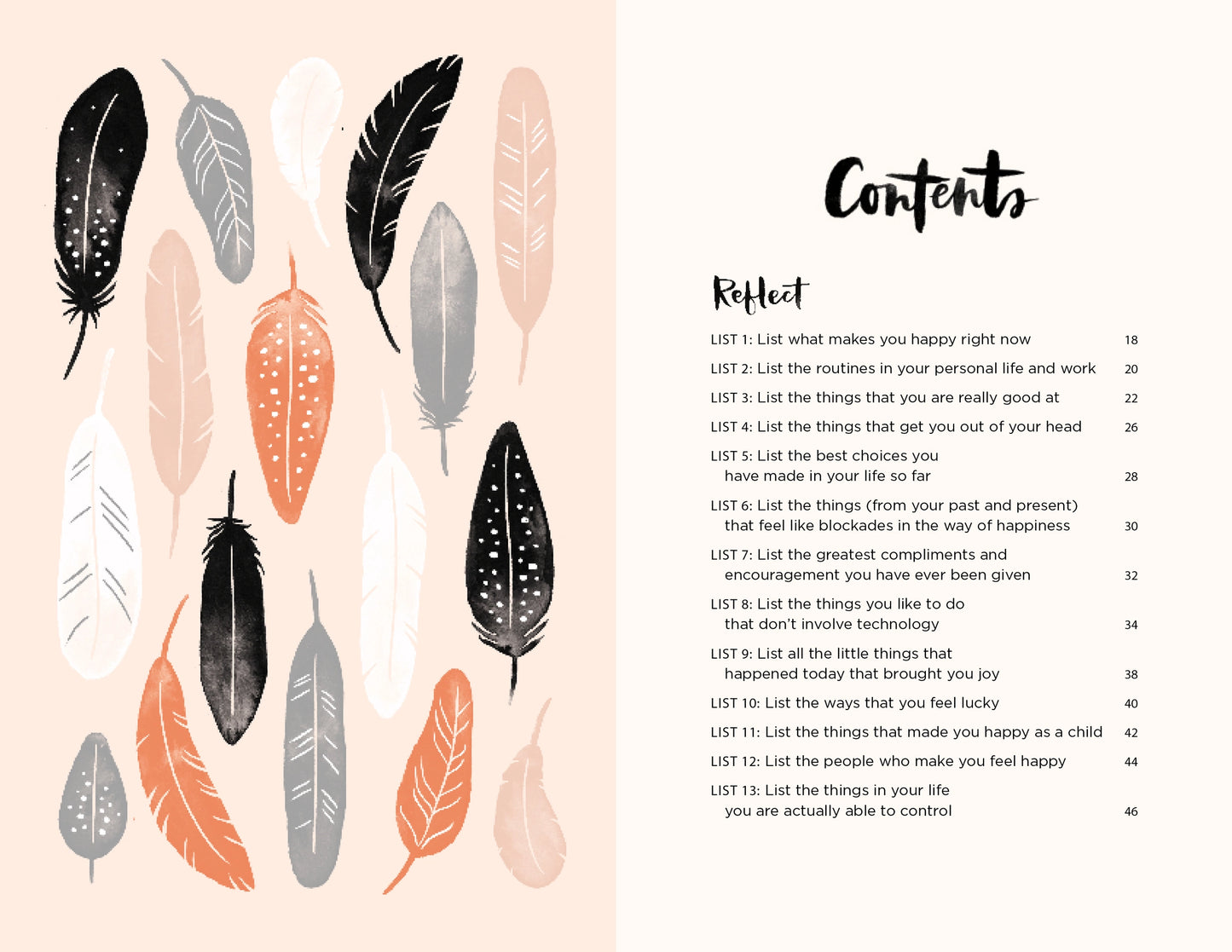 52 Lists for Happiness Journal (Floral)