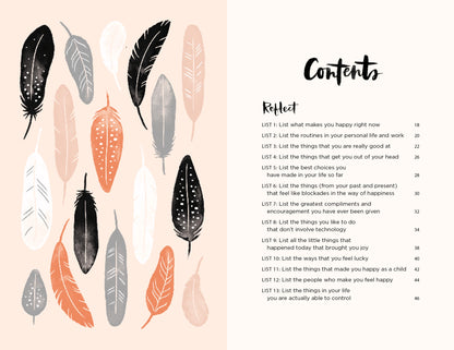 52 Lists for Happiness Journal (Floral)