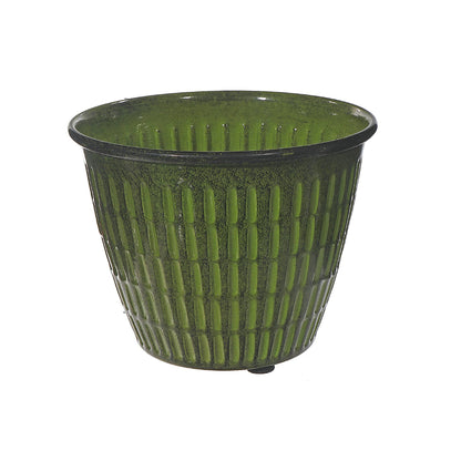 6" Vibrant Verde Round Planter: Green