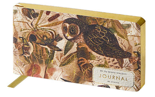 Horizontal Vegan Leather Weekly Planner (Owls)