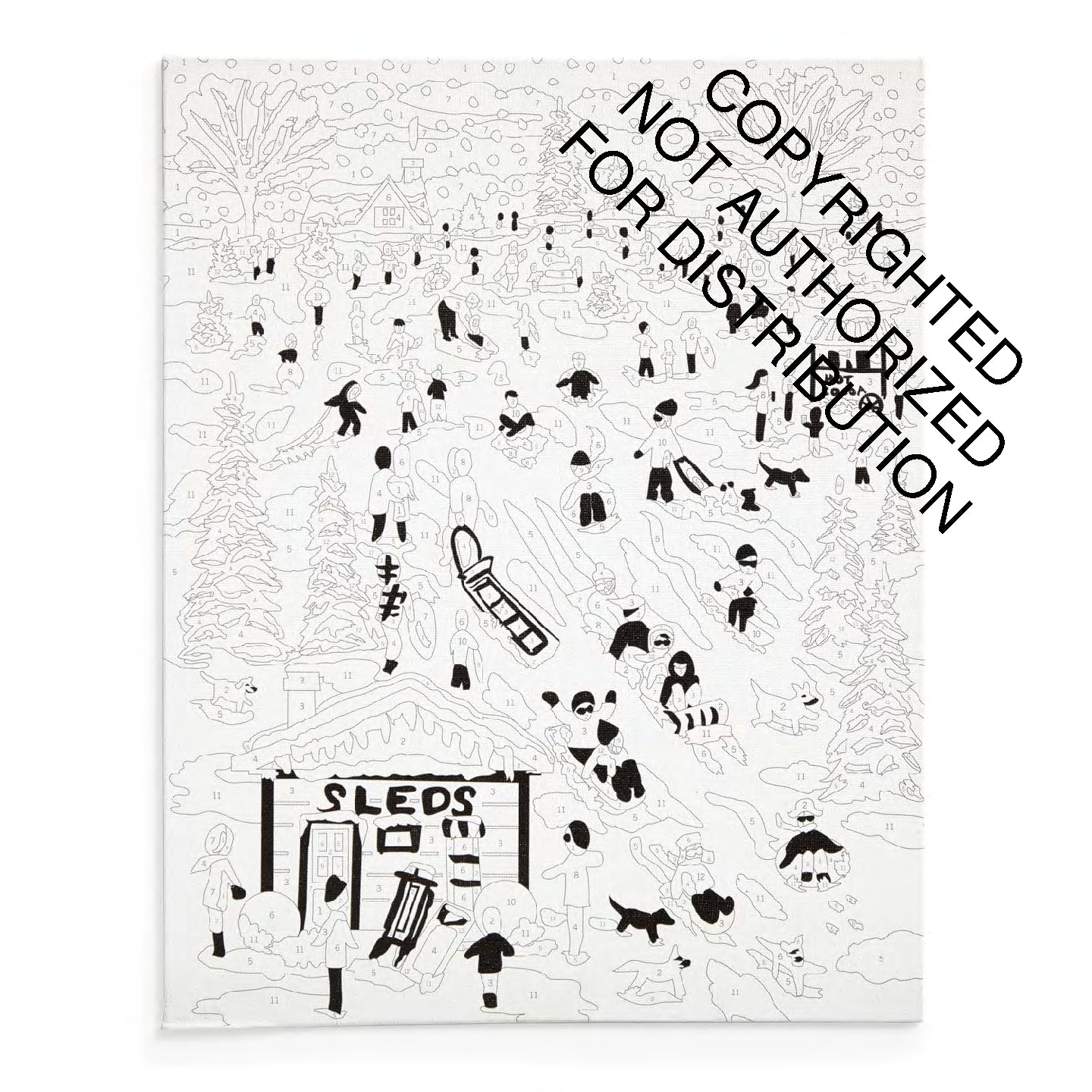 Michael Storrings Snow Day 11 x 14 Paint By Number Kit - image 2