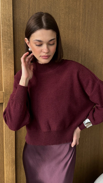 Lottie Sweater (Burgundy)