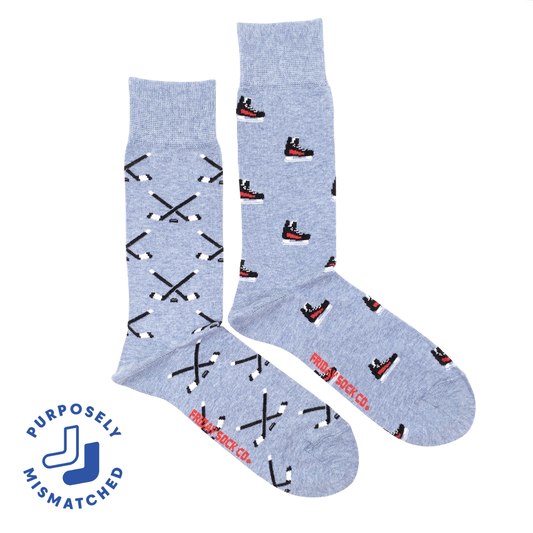 Men's Hockey Skates & Stick Mid-Calf Socks