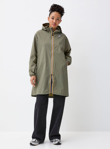 Eiffel East Packable Full Length Rain Jacket (Green Lichen)