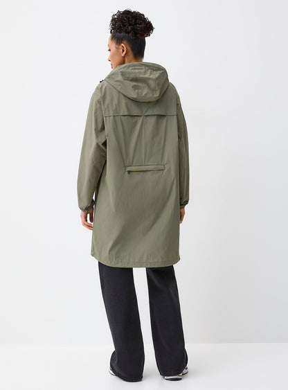 Eiffel East Packable Full Length Rain Jacket (Green Lichen)