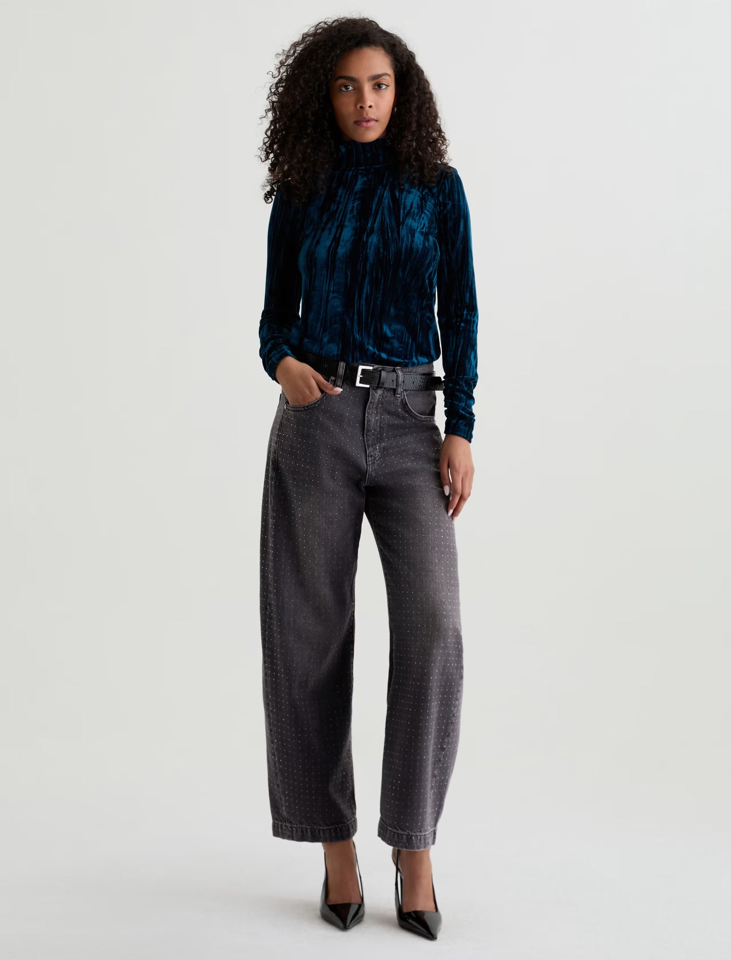 AG Hattie High Rise Barrel (Star Light)