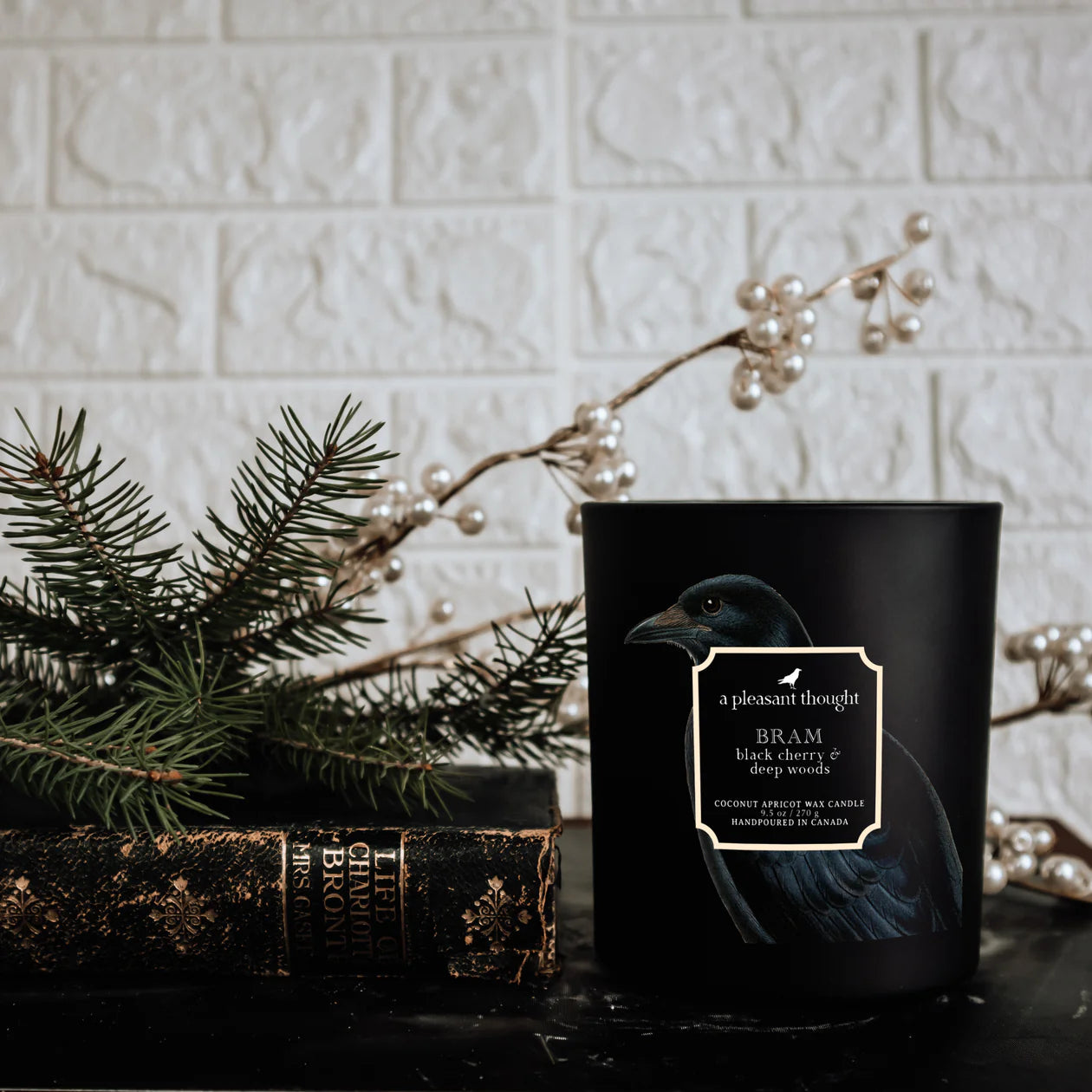 Bram Candle (Black Cherry & Deep Wood)