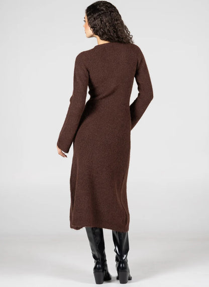 C'est Moi Cher Sweater Cardi/Dress (Coffee)