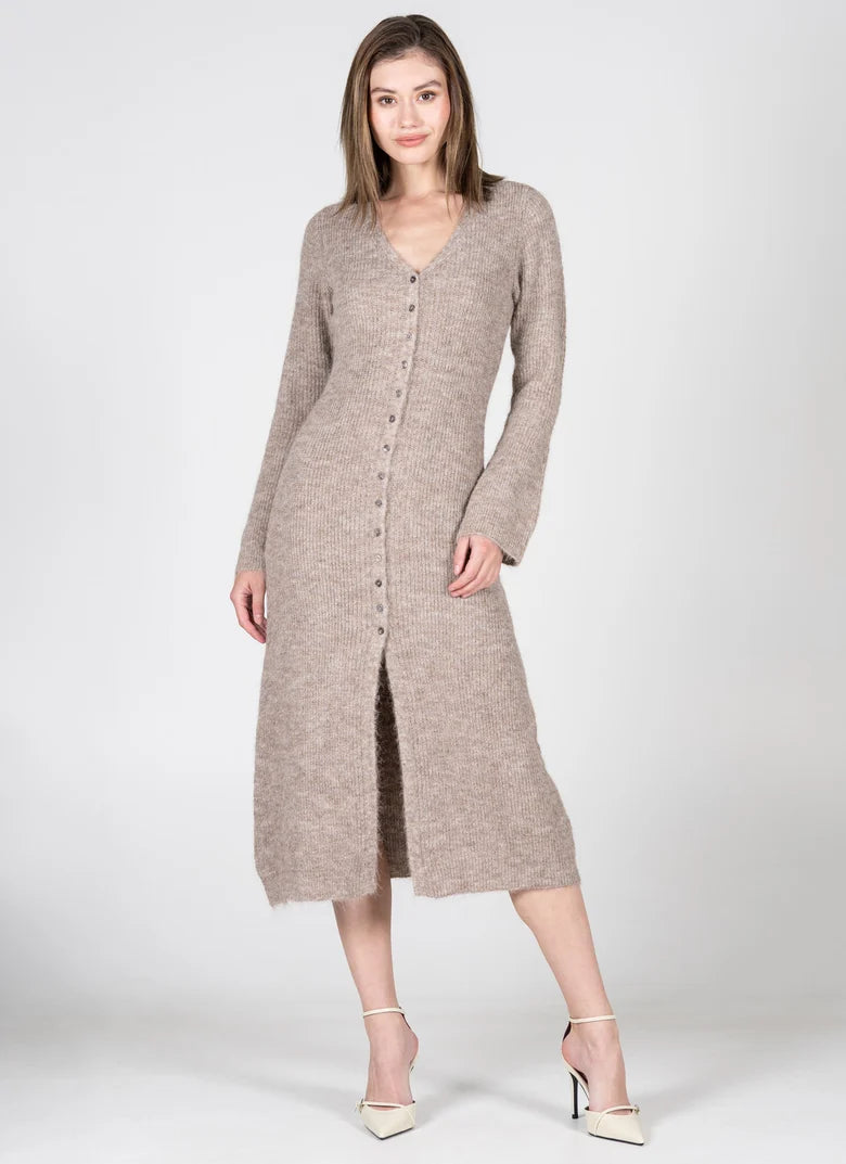 C'est Moi Cher Sweater Cardi/Dress (Oat)