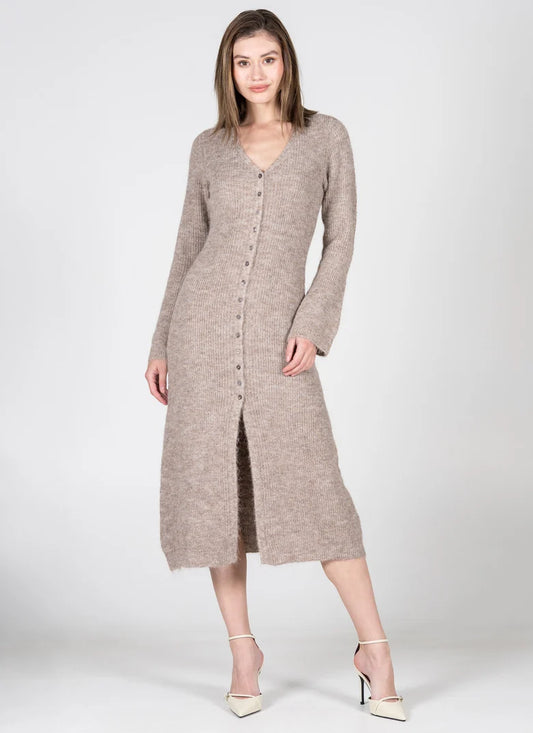 C'est Moi Cher Sweater Cardi/Dress (Oat)