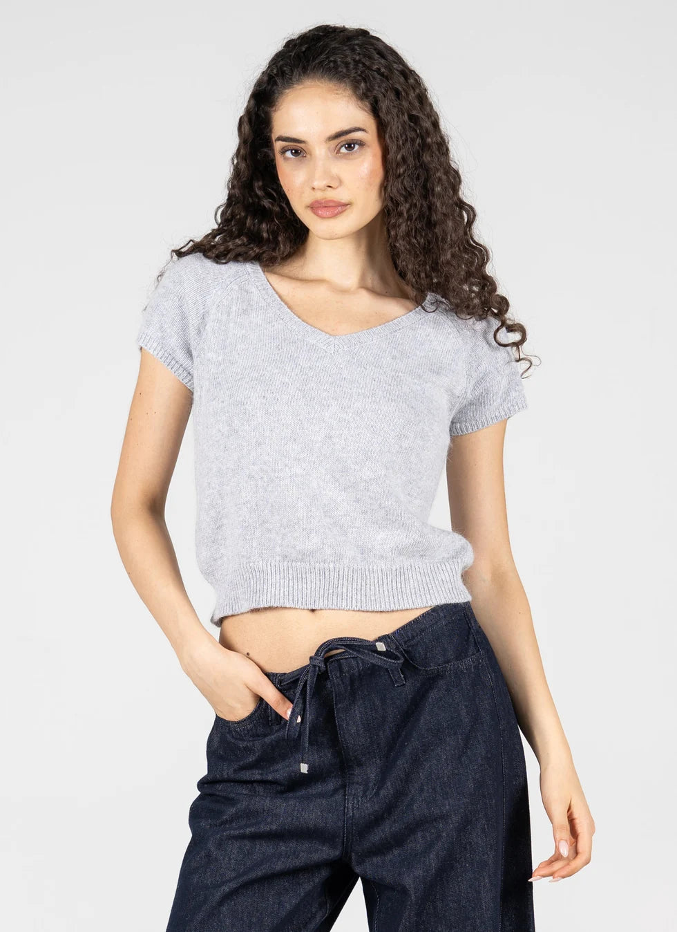 C'est Moi Giselle Sweater (Heather Grey)