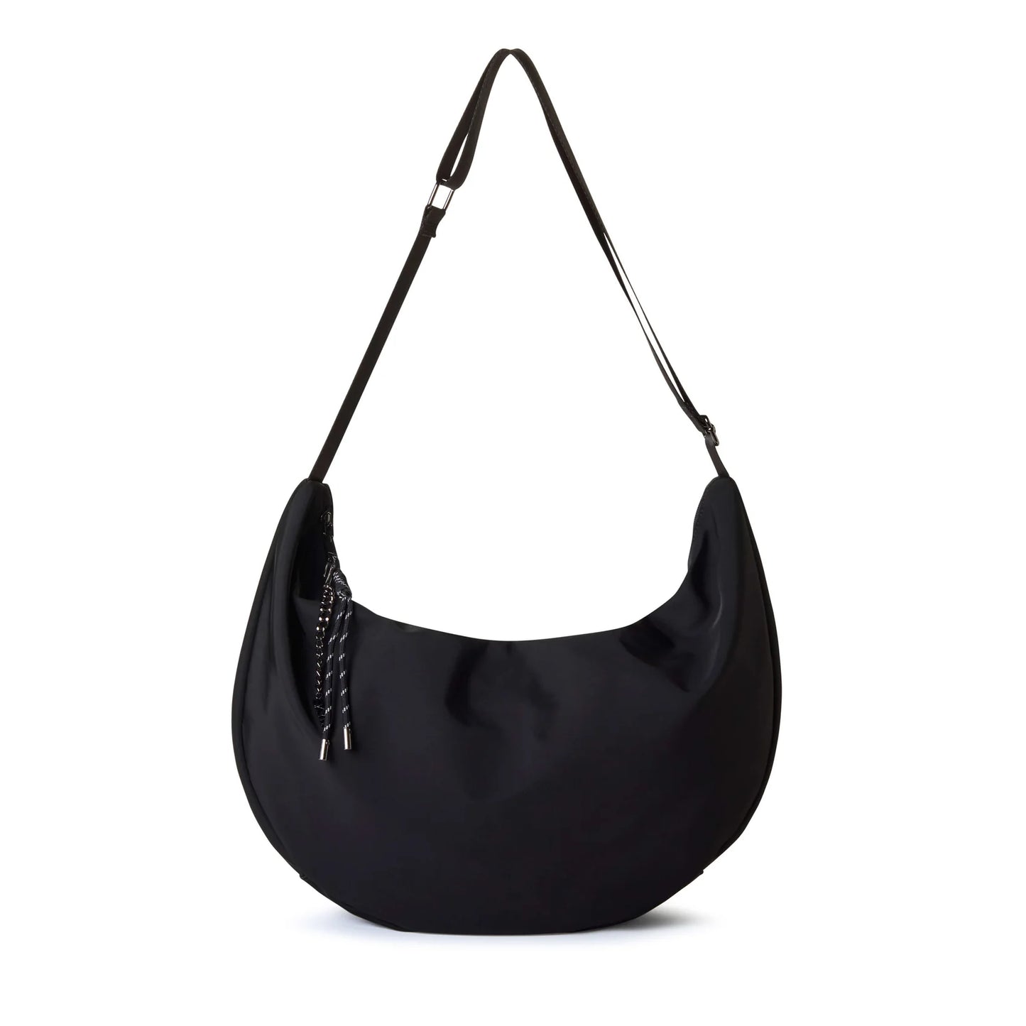 Chloe XL Nylon Crossbody (Black)
