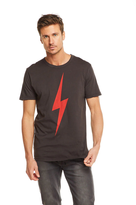 Chaser Red Lightning Bolt Tee