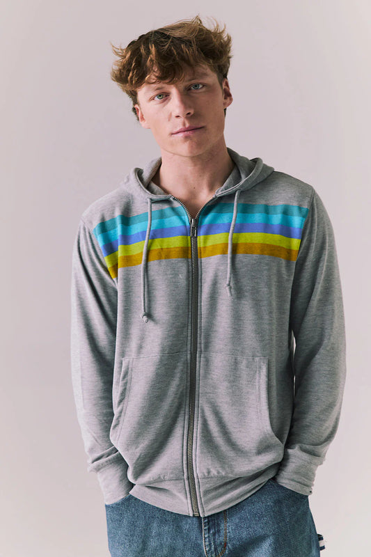 Chaser Surf Stripes Zip Up Hoodie