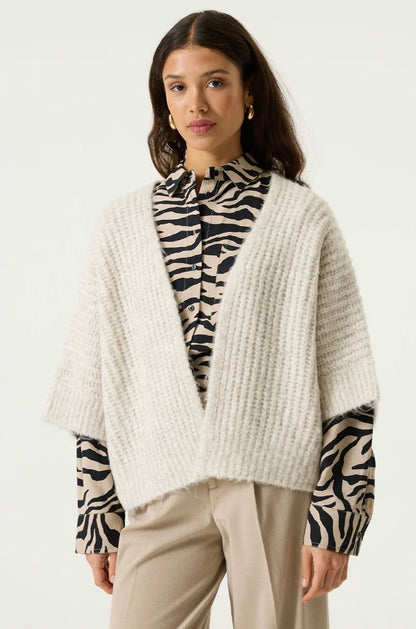 Hazel Open Cardigan (Sand Melee)