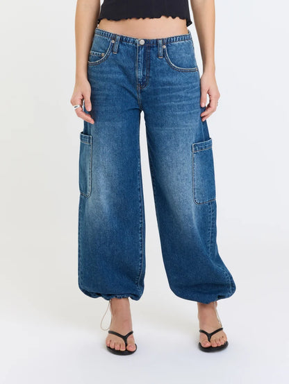Mirage Mid Rise Cargo Harem (Snap) (Pre-Order)