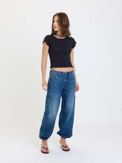 Mirage Mid Rise Cargo Harem (Snap) (Pre-Order)