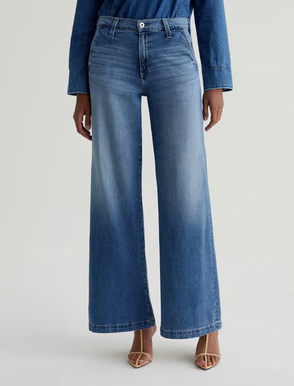AG Stella Low Slung Palazzo Jeans (Nautical Mile)