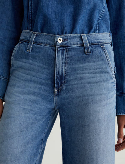AG Stella Low Slung Palazzo Jeans (Nautical Mile)