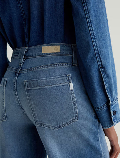 AG Stella Low Slung Palazzo Jeans (Nautical Mile)